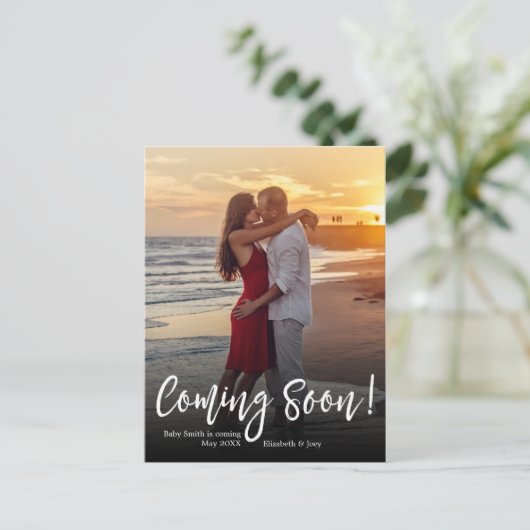 『早来めの写真妊娠告知はがき』 案内ポストカード (スタンド正面)