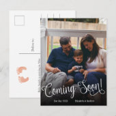 『早来めの写真妊娠告知はがき』 案内ポストカード (正面/裏面)