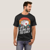 早漏嫌い ポーカー エース レトロデザイン Tシャツ (正面フル)