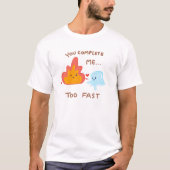 早漏 - 火と氷 Tシャツ (正面)
