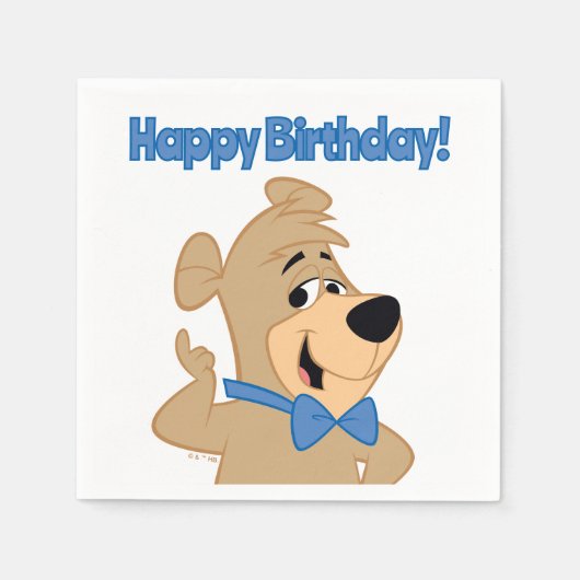 早熟なブーブー・ベア スタンダードカクテルナプキン (正面)