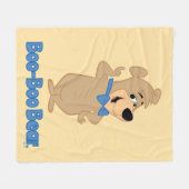 早熟なブーブー・ベア フリースブランケット (正面(横))