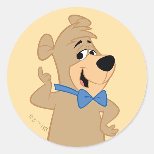 早熟なブーブー・ベア ラウンドシール (正面)