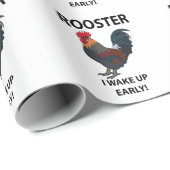 早起きおもしろニワトリ ラッピングペーパー (ロールコーナー)