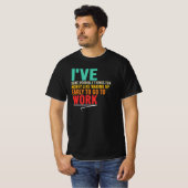 早起きしたくない人のための早起きは苦行ですジョーク Tシャツ (正面フル)