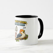 早起きの虫は鳥のお茶の間のマグカップ マグカップ (正面右)