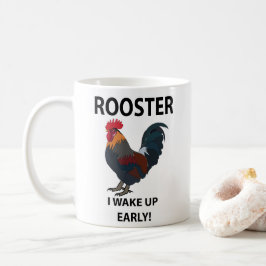 早起きの雄鶏 鳥 おもしろマグカップ コーヒーマグカップ