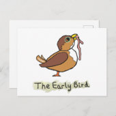 早起きは三文の得 ポストカード (正面/裏面)