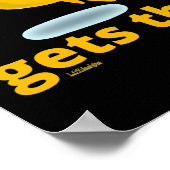 早起きは鳥の引用文を得おもしろいる ポスター (角)