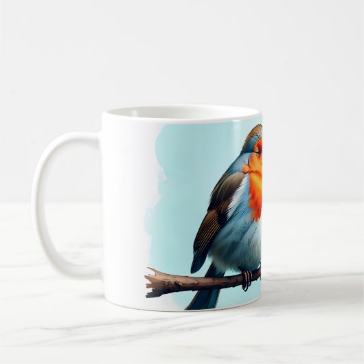 早起き鳥の面白いコーヒーマグ 早起き コーヒーマグカップ (左)