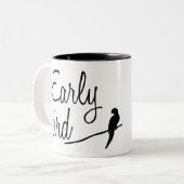 早起き鳥 ツートーンマグカップ (正面左)