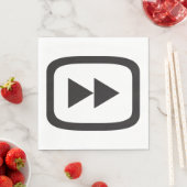 早送りアイコン スタンダードランチョンナプキン (インサイチュ)