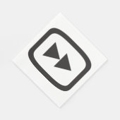 早送りアイコン スタンダードランチョンナプキン (角)