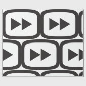 早送りアイコン ラッピングペーパー (フラット)