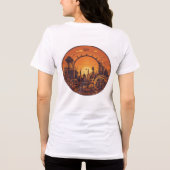 「早送り素朴Tシャツの前進車 トライブレンドＴシャツ (裏面)