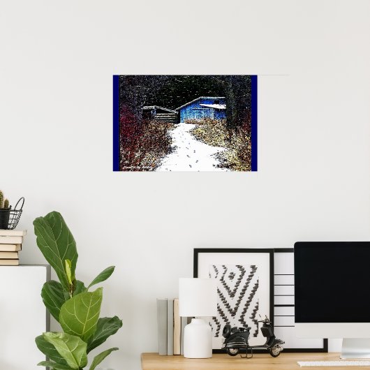 早雪 ポスター (ホームオフィス)