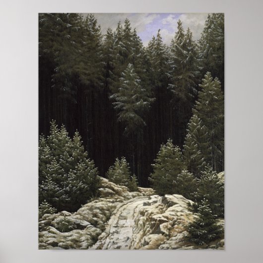 早雪、c.1828 ポスター (正面)