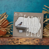 早鳥のモチベーション徴候 フォトプラーク (側面)