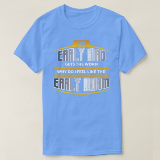 早鳥の早虫 Tシャツ (デザイン正面)