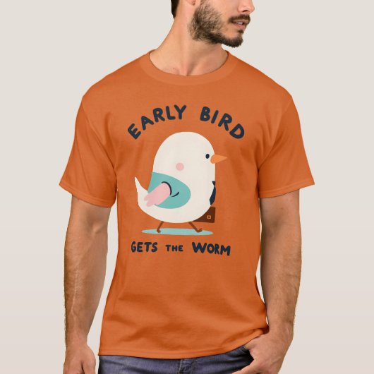 早鳥の贈り物 Tシャツ (正面)