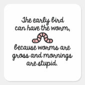 早鳥 スクエアシール (正面)