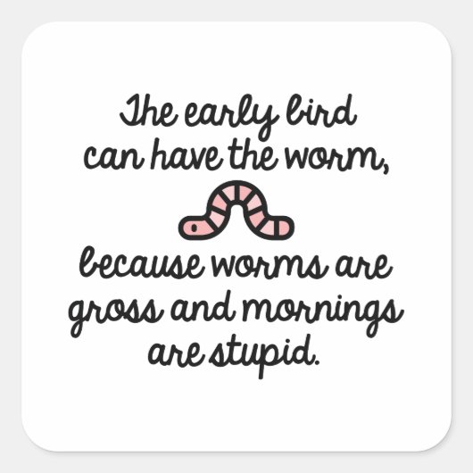 早鳥 スクエアシール (正面)