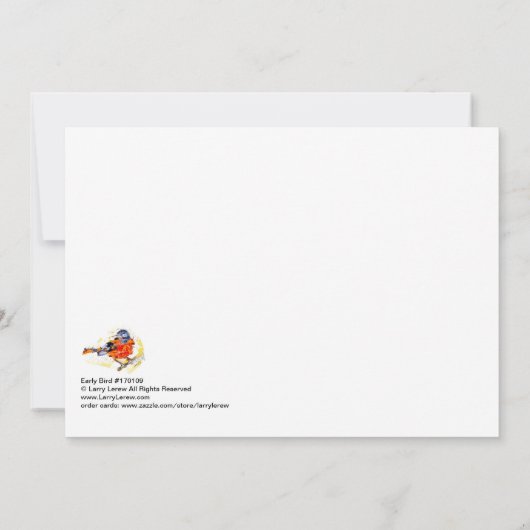 早鳥#170109 カード (裏面)