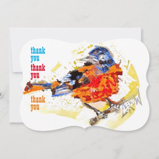 早鳥#170109 サンキューカード (正面)