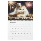 旬の応援を生み出す猫たち20XX カレンダー (1月 2027)