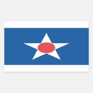 旭川市国旗と北海道日本シンブ 長方形シール