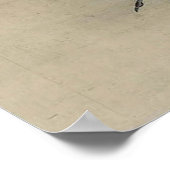 旭日双鶴図、狩野洞春クレーン&モーニングサン、狩野道俊 ポスター (角)