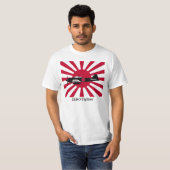 旭日旗と零戦 Tシャツ (正面フル)