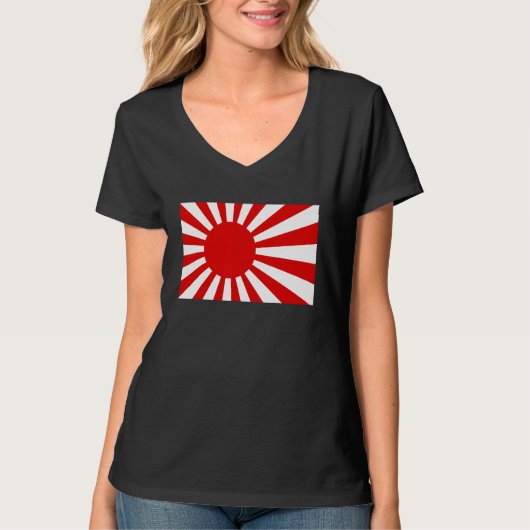 旭日旗日本の日本 Tシャツ (正面)