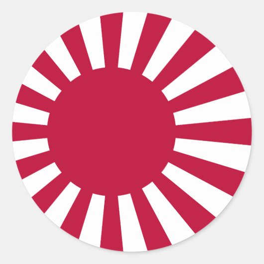 旭日旗 ラウンドシール (正面)