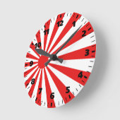 旭日旗 ラウンド壁時計 (傾斜)