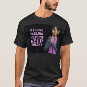 昂山Suu Kyiiの引用文 Tシャツ