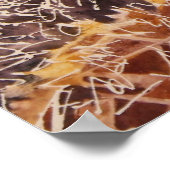 昆布の海のカワウータカラーアートキャンバス印刷 ポスター (角)