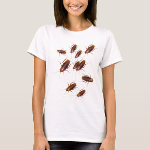 昆虫およびゴキブリのTシャツ Tシャツ