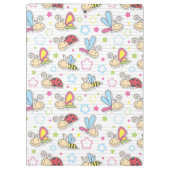 昆虫が付いているパターン クリップボード (裏面)