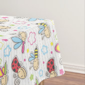昆虫が付いているパターン テーブルクロス (インサイチュ)