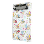 昆虫が付いているパターン ミニクリップボード (アングル2)