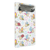 昆虫が付いているパターン ミニクリップボード (アングル)