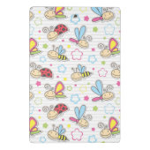 昆虫が付いているパターン ミニクリップボード (裏面)