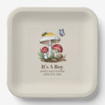 昆虫きのこウッドランド自然赤ちゃんシャワー