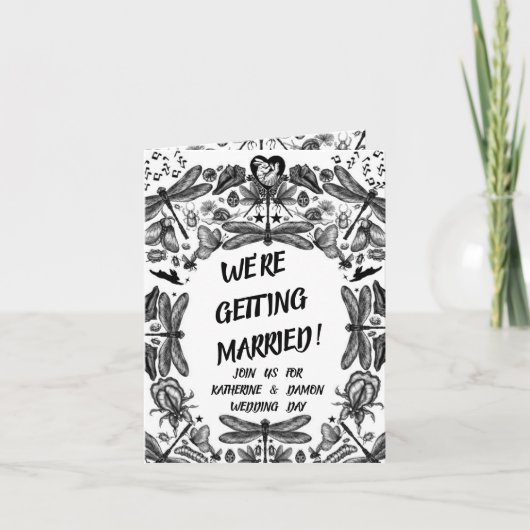 昆虫と虫 ノートカード (正面)