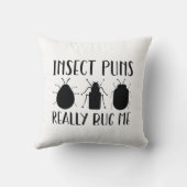 昆虫のダジャレは本当に嫌い クッション (裏面)