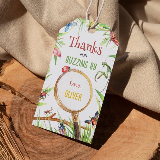 昆虫のバグ誕生日サンキューユキュラベル ギフトタグ
