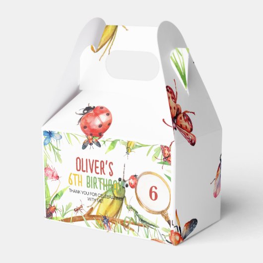 昆虫のバグ誕生日優先ボックス フェイバーボックス (裏面サイド)
