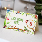 昆虫のバグ誕生日座席表 プレイスカード