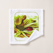 昆虫のモデル：レディバグライフ01-04 バスタオルセット (ウォッシュタオル)